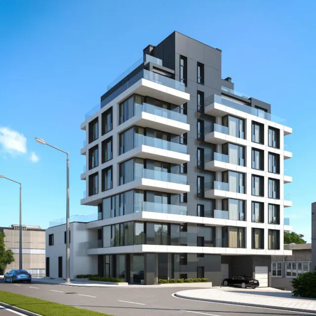 Architektonická vizualizace budovy Elektra Apart Burgas.