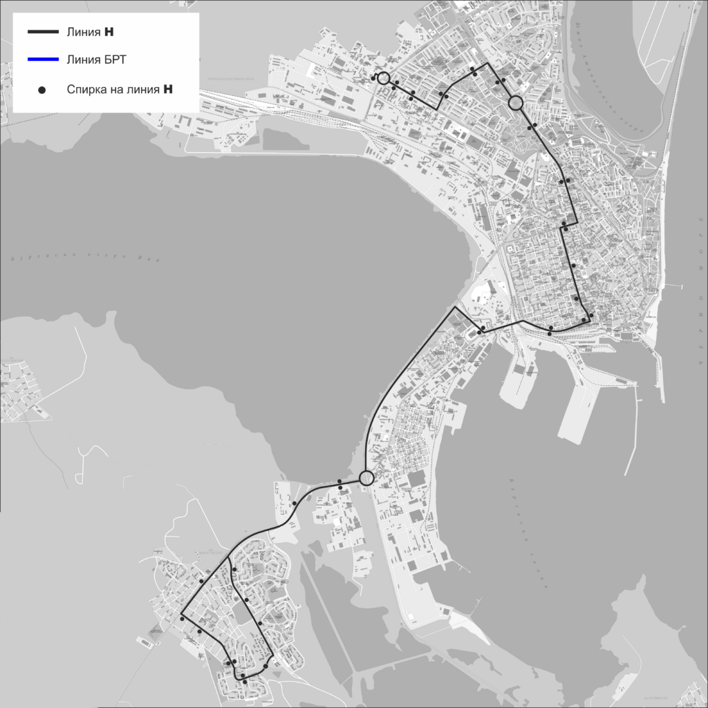 линия Н (нощна) Бургас
